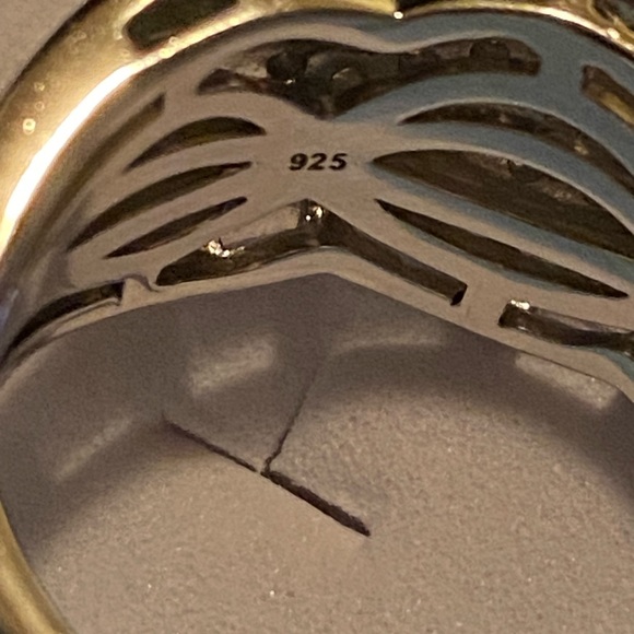 IKS Sterling Silver Half Karat Diamond Ring. Plated with platinum for durability - Picture 8 of 11